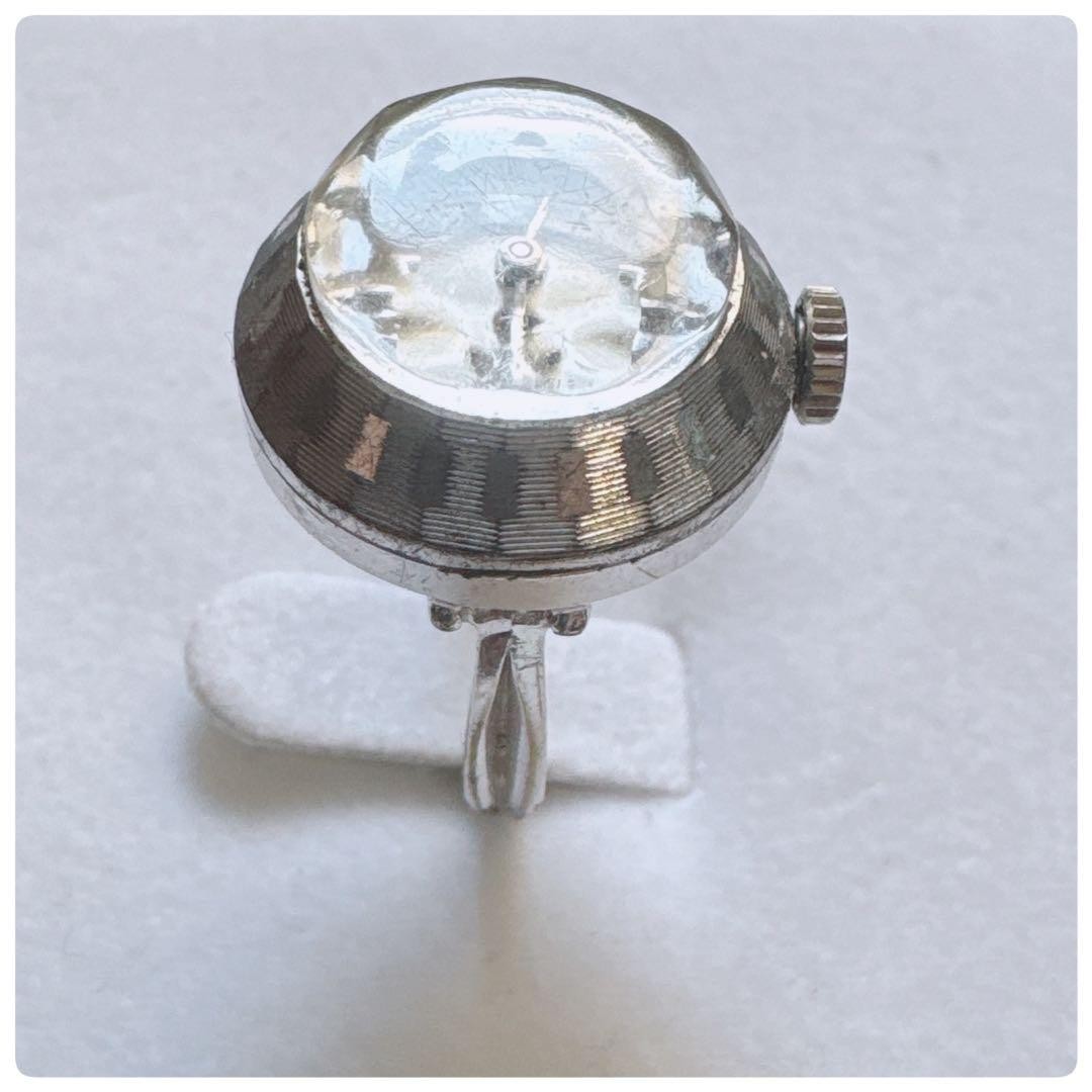 SEIKO Ring Watch, Manual Winding, 17 Jewels, Silver Color