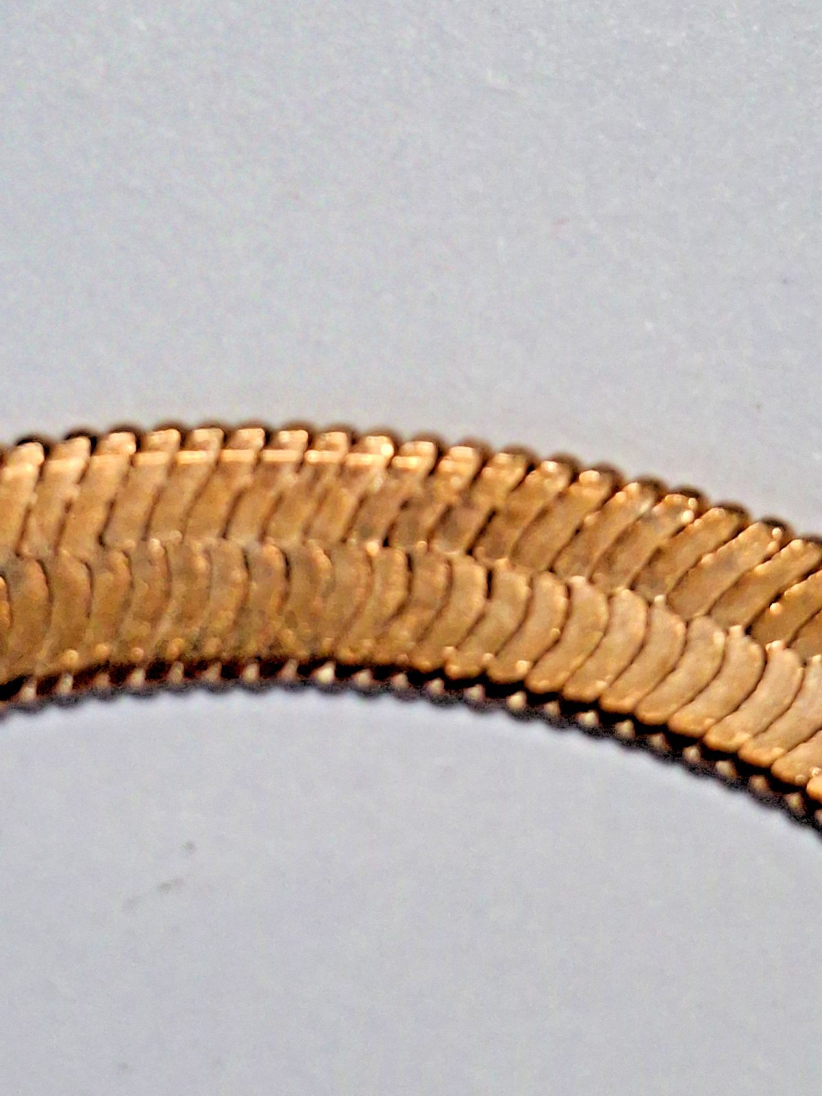 Beautiful Multi 3 Strand Herringbone Gold Tone 16 1/2” – 19 1/2” Necklace