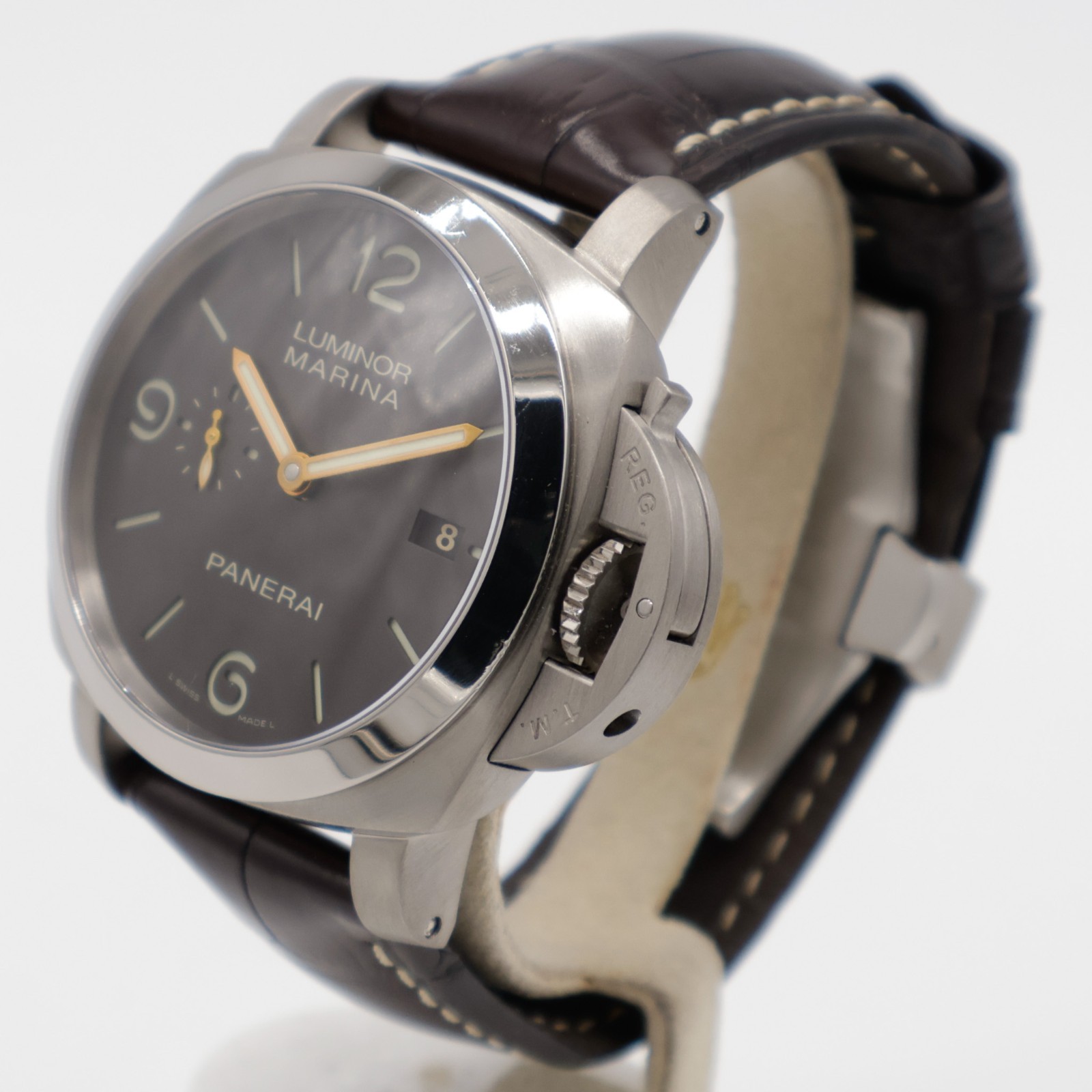 Panerai Luminor Marina 1950 3 Days 44mm Titanio Brown PAM00351 Automatic Strap
