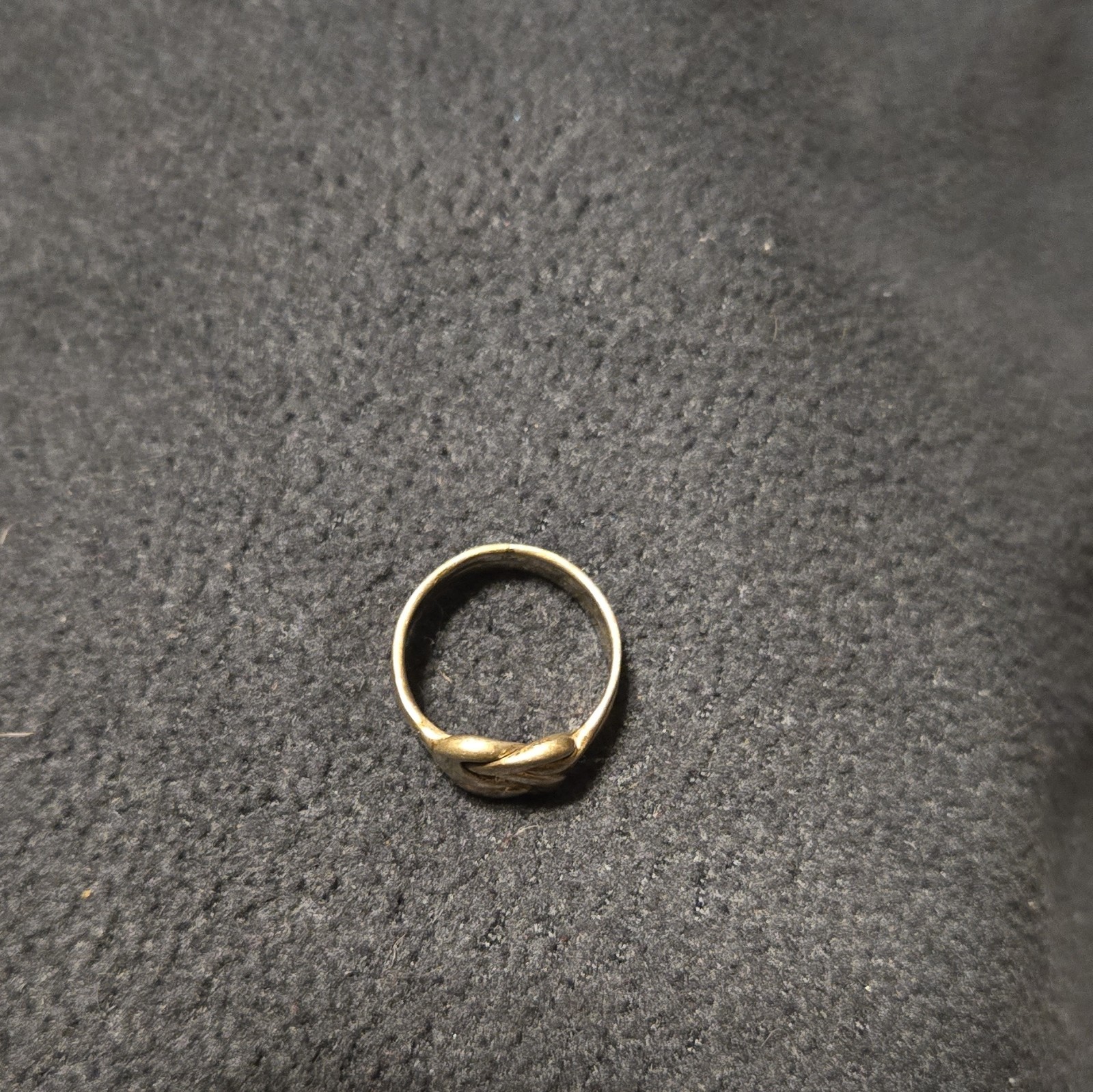 Vintage 925 Sterling Silver Celtic Knot Band Double Love Knot Ring Size 7