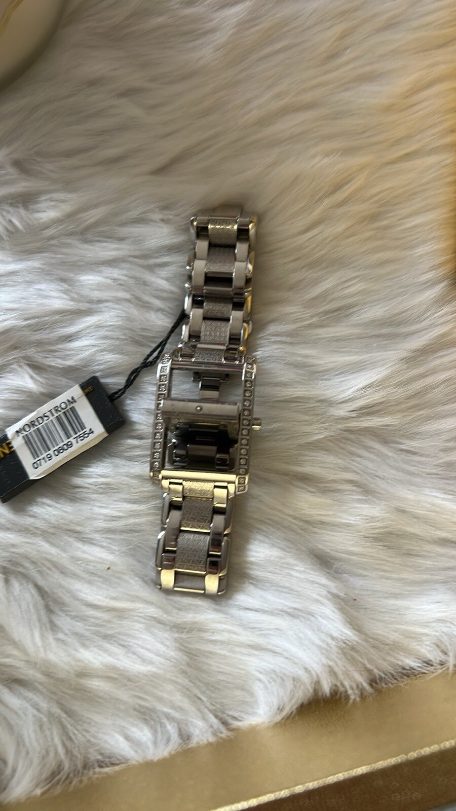 Fendi flip mop ladies watch, stainless steel with diamonds