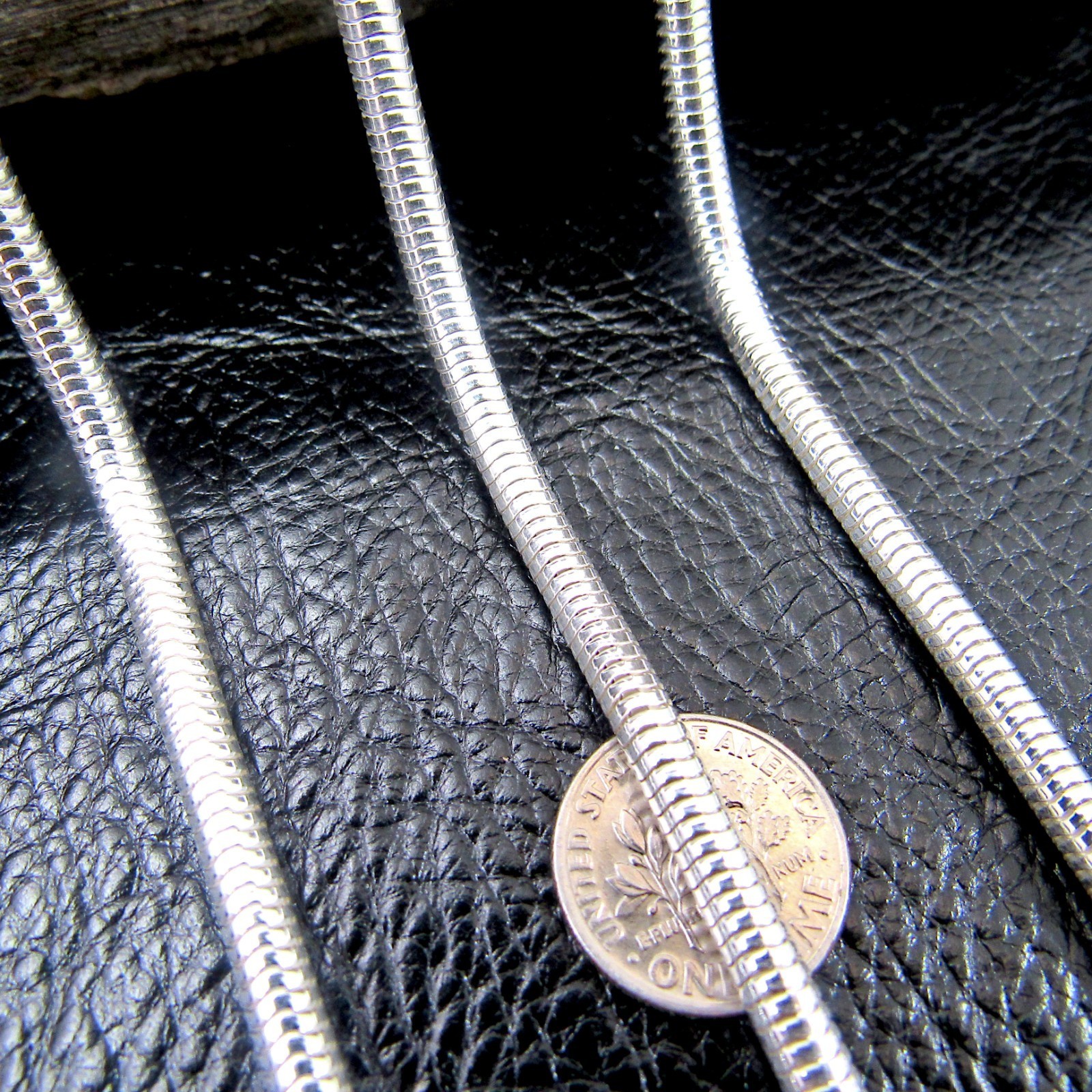 5MM Solid 925 Sterling Silver Italian ROUND SNAKE Chain Necklace, Made In Italy