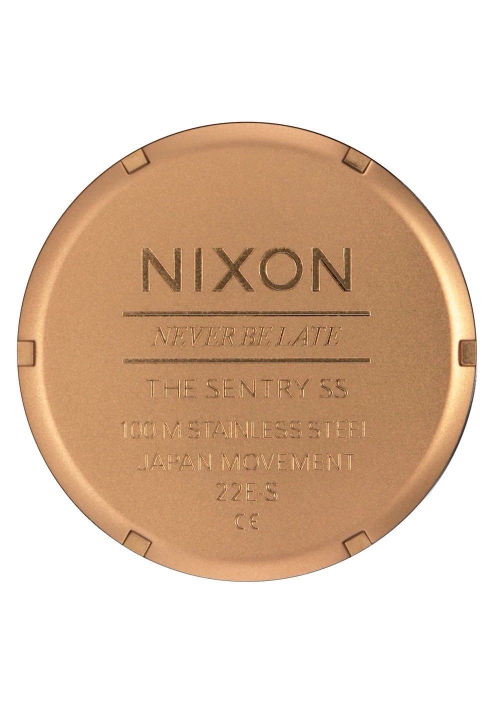 Nixon Sentry A356-5145-00 Men’s Bronze Stainless Steel Analog Dial Watch DDR1462