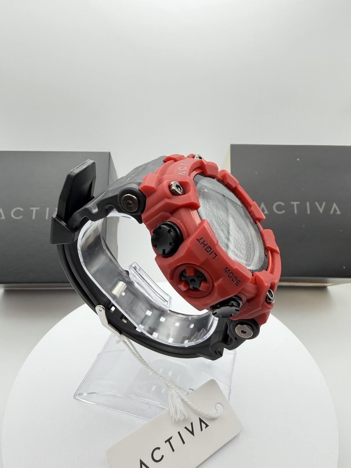 ACW1968-006 Activa Kadron x Invicta Digital Watch Men’s 53mm Black/Red