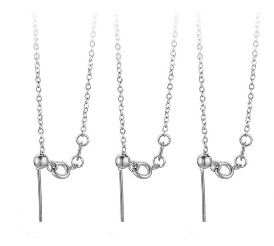 Stainless Steel Adjustable 45 cm (17.7 in) 1.5mm Link Neck Chain Necklace