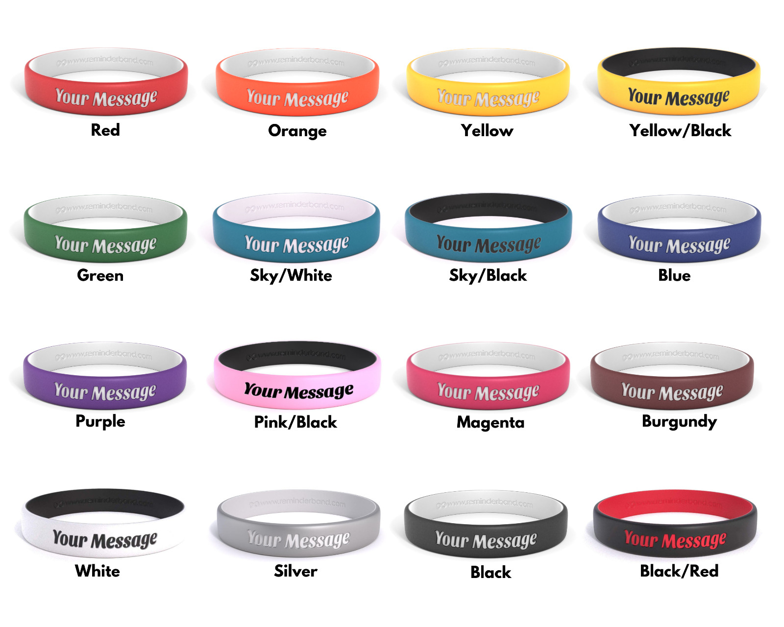Custom Engraved Silicone Wristbands – Personalized Luxe Rubber Bracelets