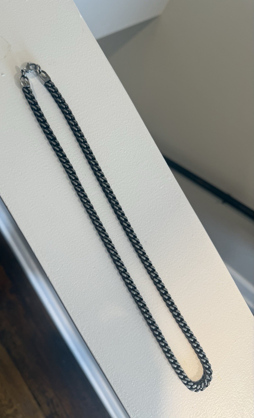 Square Box Franco Chain 24 Inch Necklace Stainless Steel