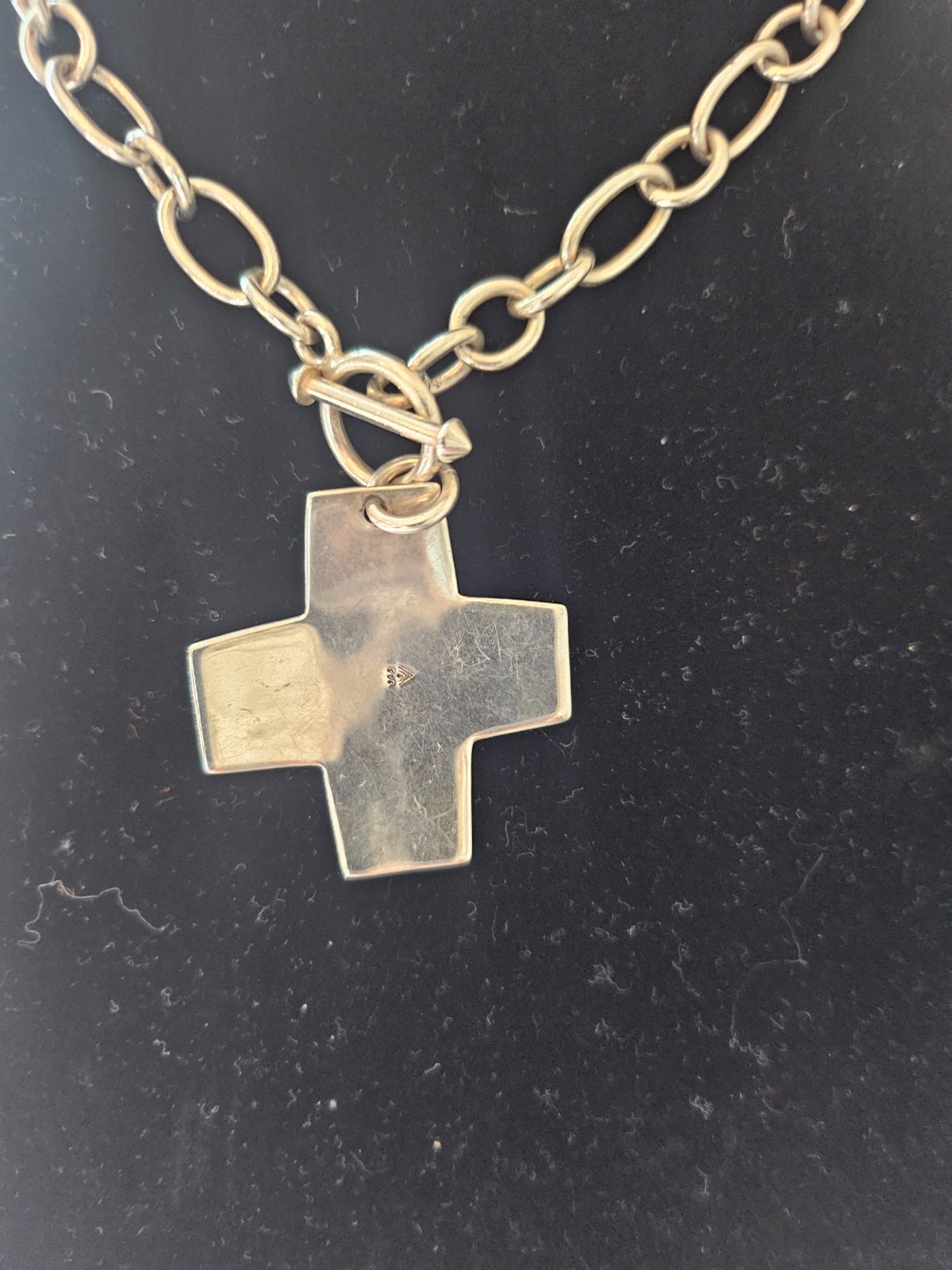 Silpada Virtuosity 925 Sterling Silver Cross Toggle Link Chain