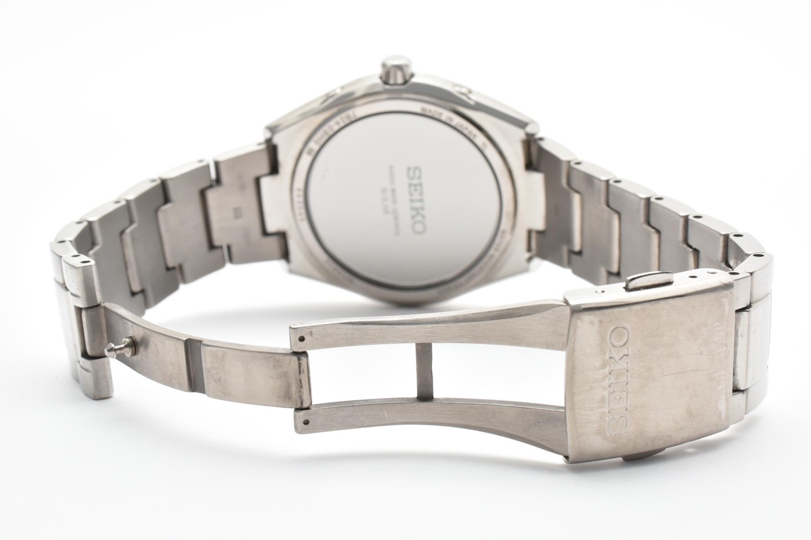 [NEAR MINT] SEIKO BRIGHTZ SAGZ081 7B24-0BH0 Radio Solar Titanium Blue Dial Men’s