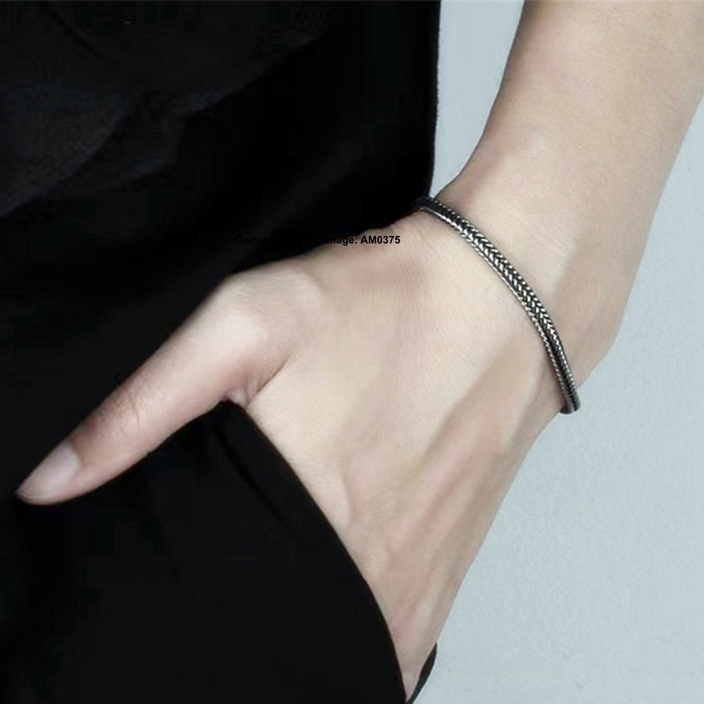 Pure 925 Sterling Silver Bracelet 2mm Wheat Link Chain Bracelet 6.7-8.3inch