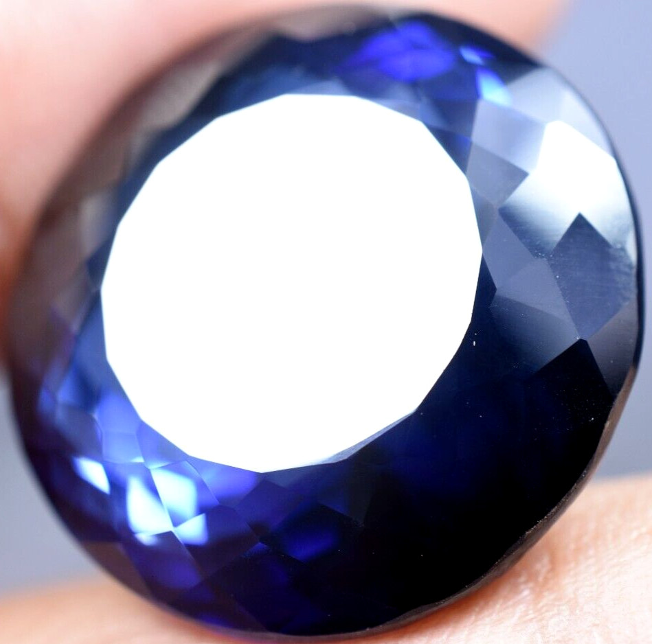 Natural 40.55 Ct GIGANTIC Royal Blue Sapphire GGL Certified Loose Gemstone