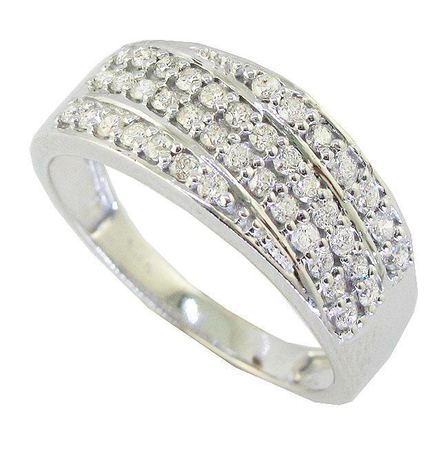 I1 G 0.60 Ct Natural Diamond Right Hand Engagement Ring 14K Gold Prong Setting