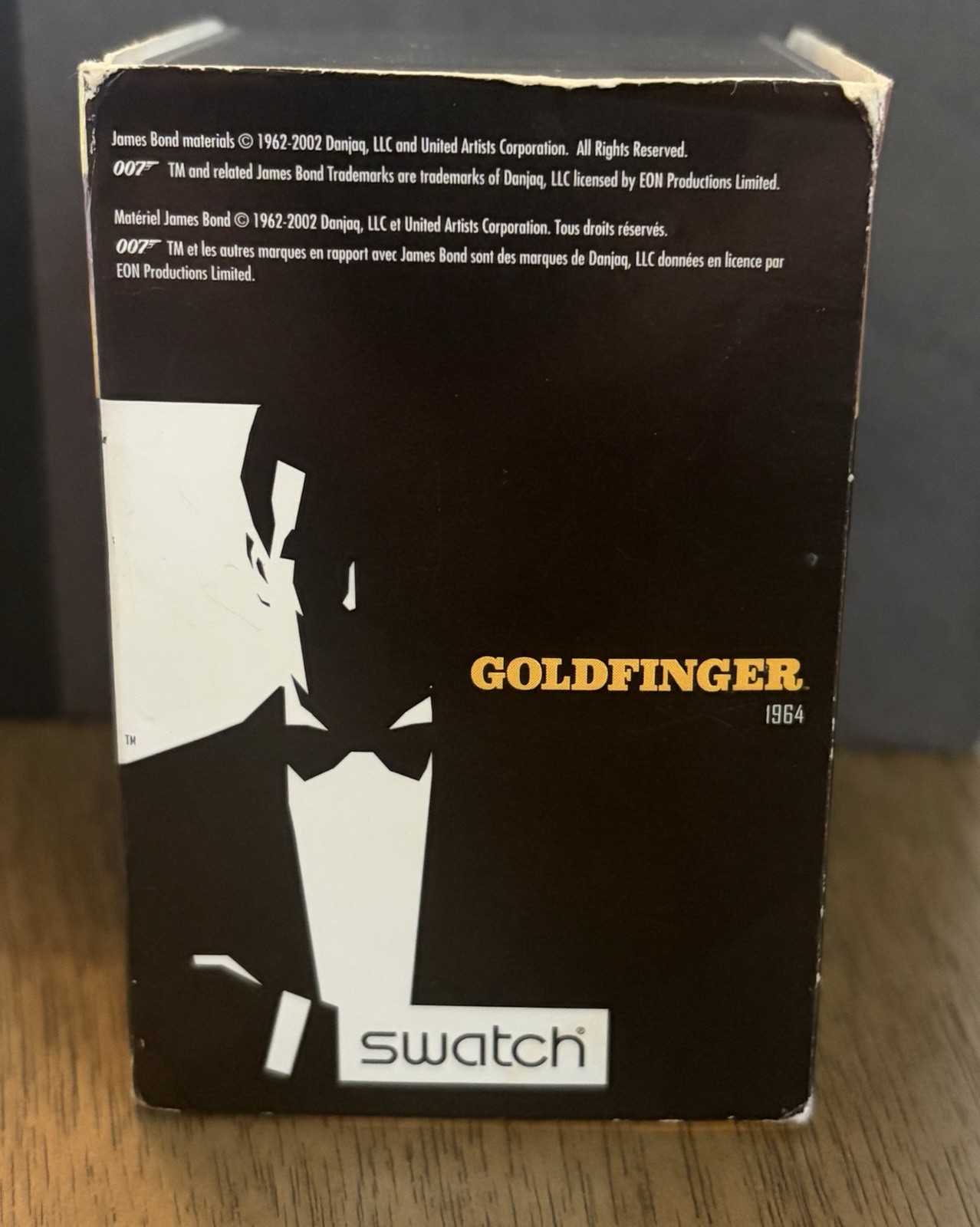 Swatch YCG401 Goldfinger James Bond 007 Chronograph 2002 Unworn w/ Box