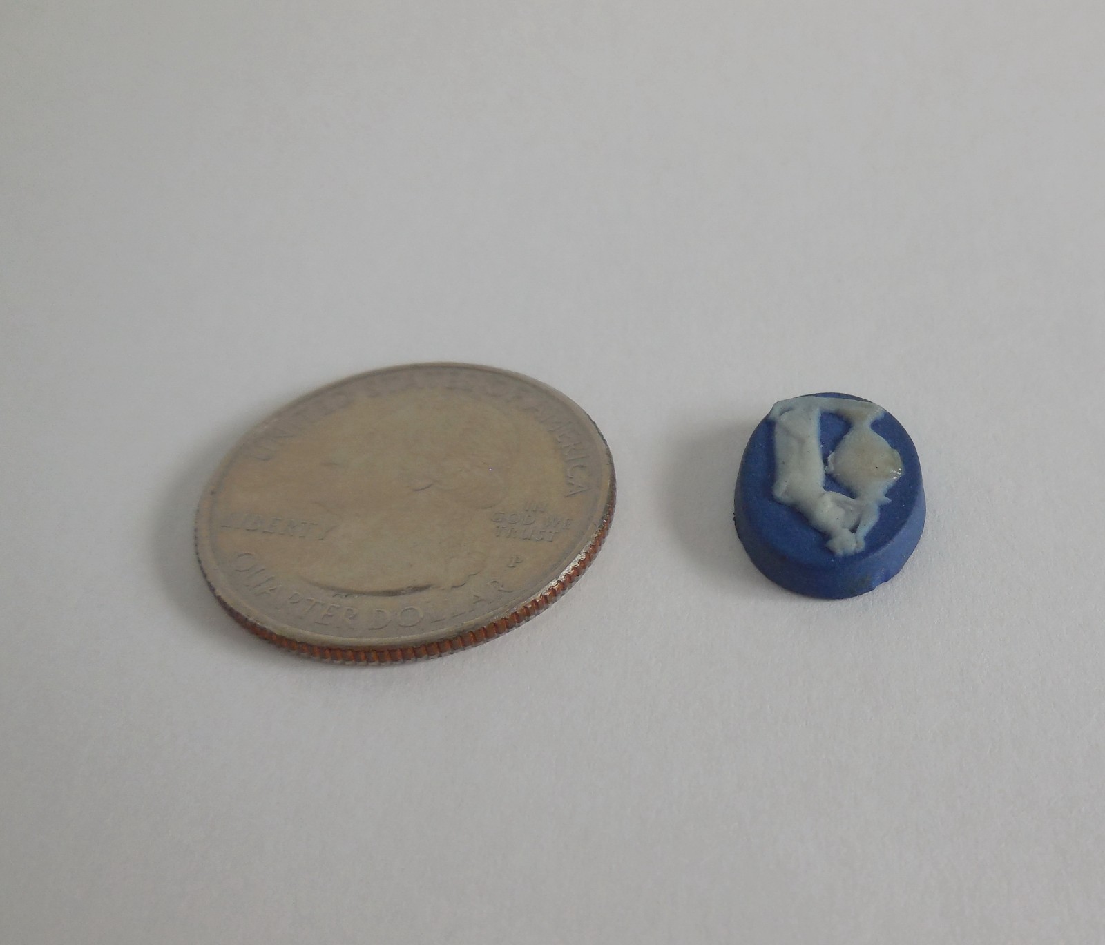 Antique Wedgwood (only) c1875 Dark Blue Jasperware Antonia Jewelry Cameo