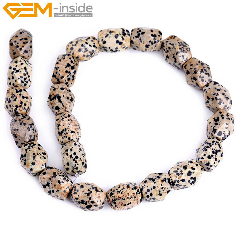 8-9×11-12mm Natural Gemstone Faceted Beads of Cambay Beads Jewelry Making 15″