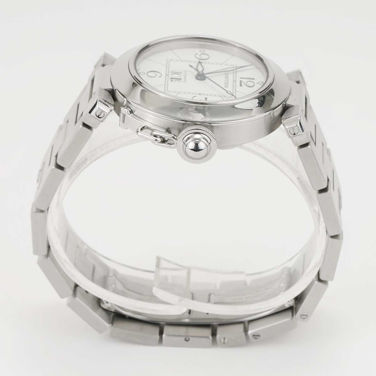 Cartier Pasha C Big Date White Dial W31055M7-2475 Circa 2005 Excellent Condition