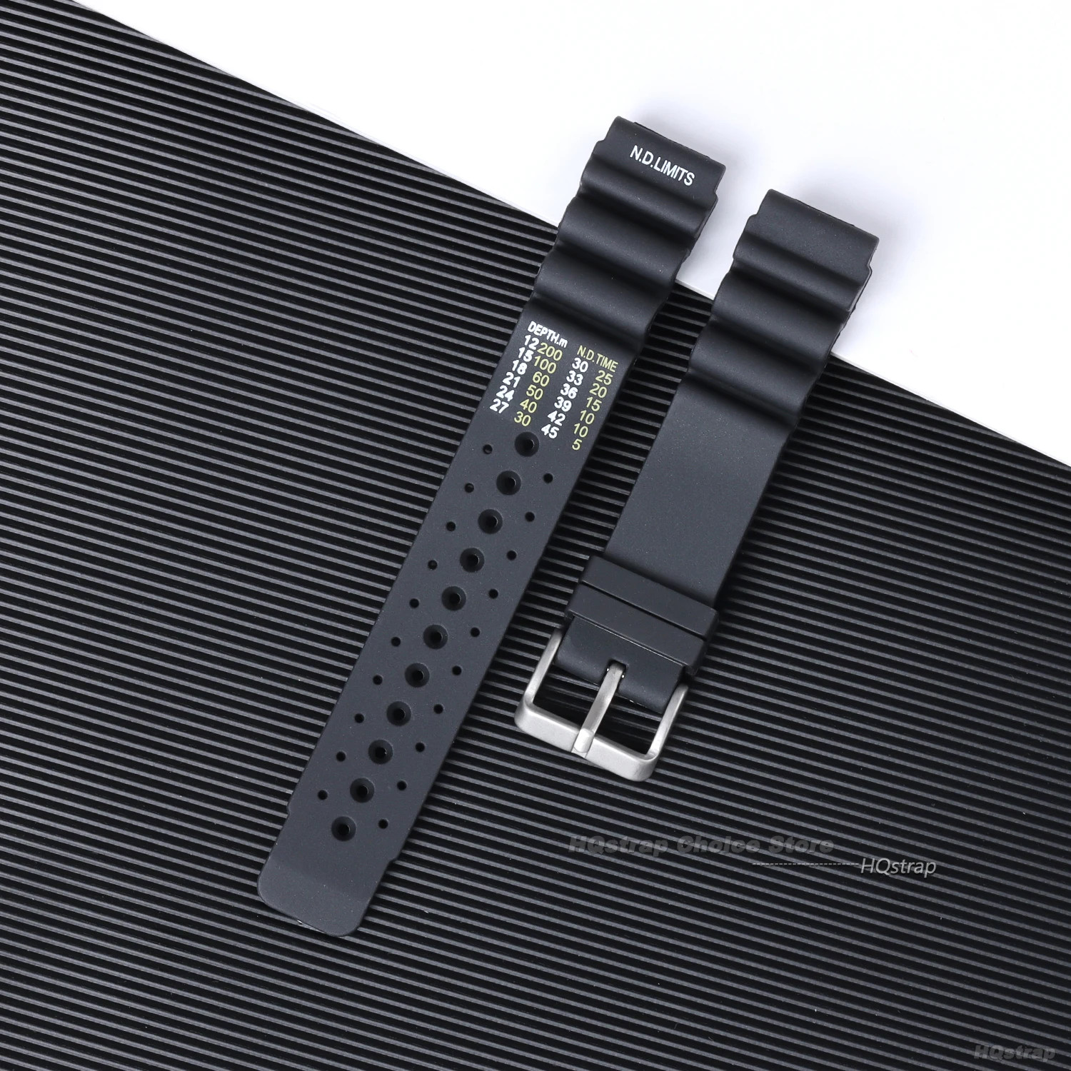20mm 22mm 24mm Diver Silicone Watch Band Sport Strap for Seiko Casio