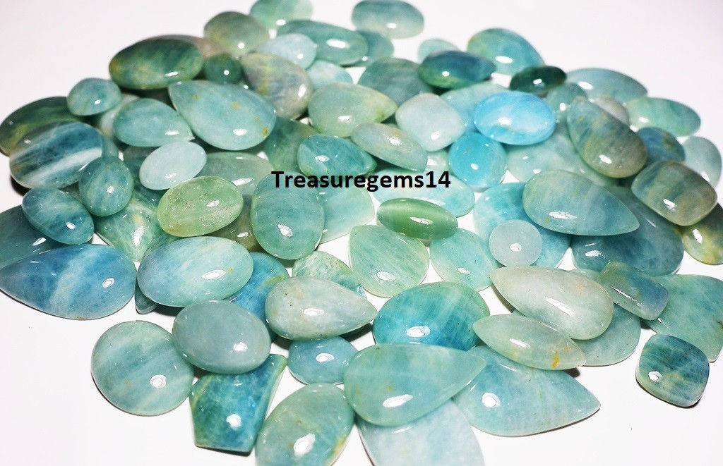 250 Crt WHOLESALE LOT NATURAL SANTA MARIA AQUAMARINE CABOCHON GEMSTONE AAAA