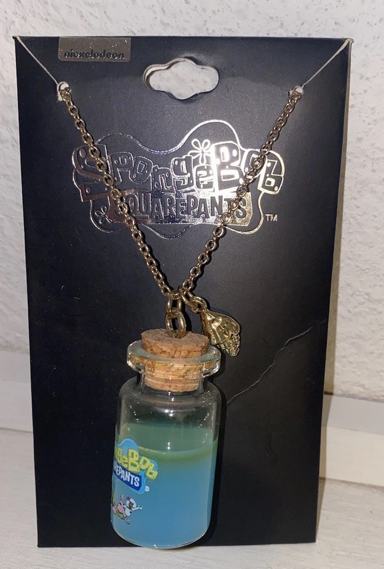 Nickelodeon SpongeBob SquarePants Ocean Water Necklace New
