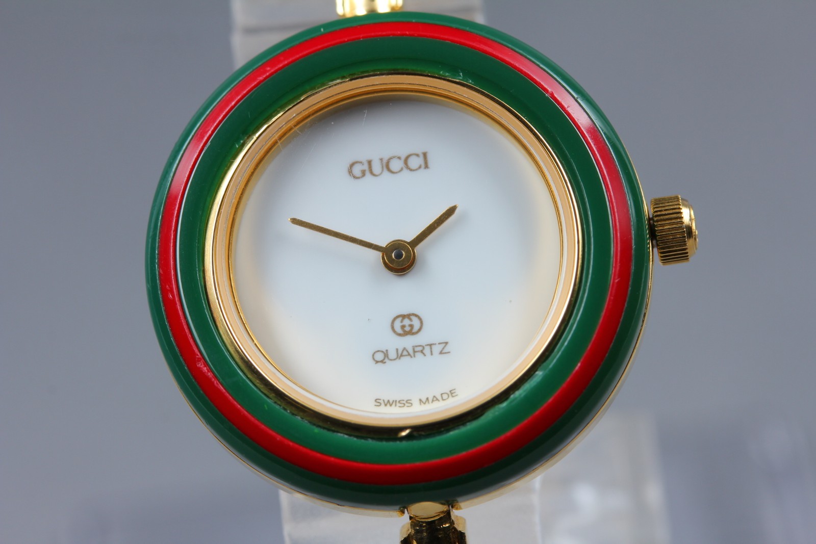 [Excellent] GUCCI 1100-L Change Bezel 11/12 Women’s QZ Watch White 11 Colors