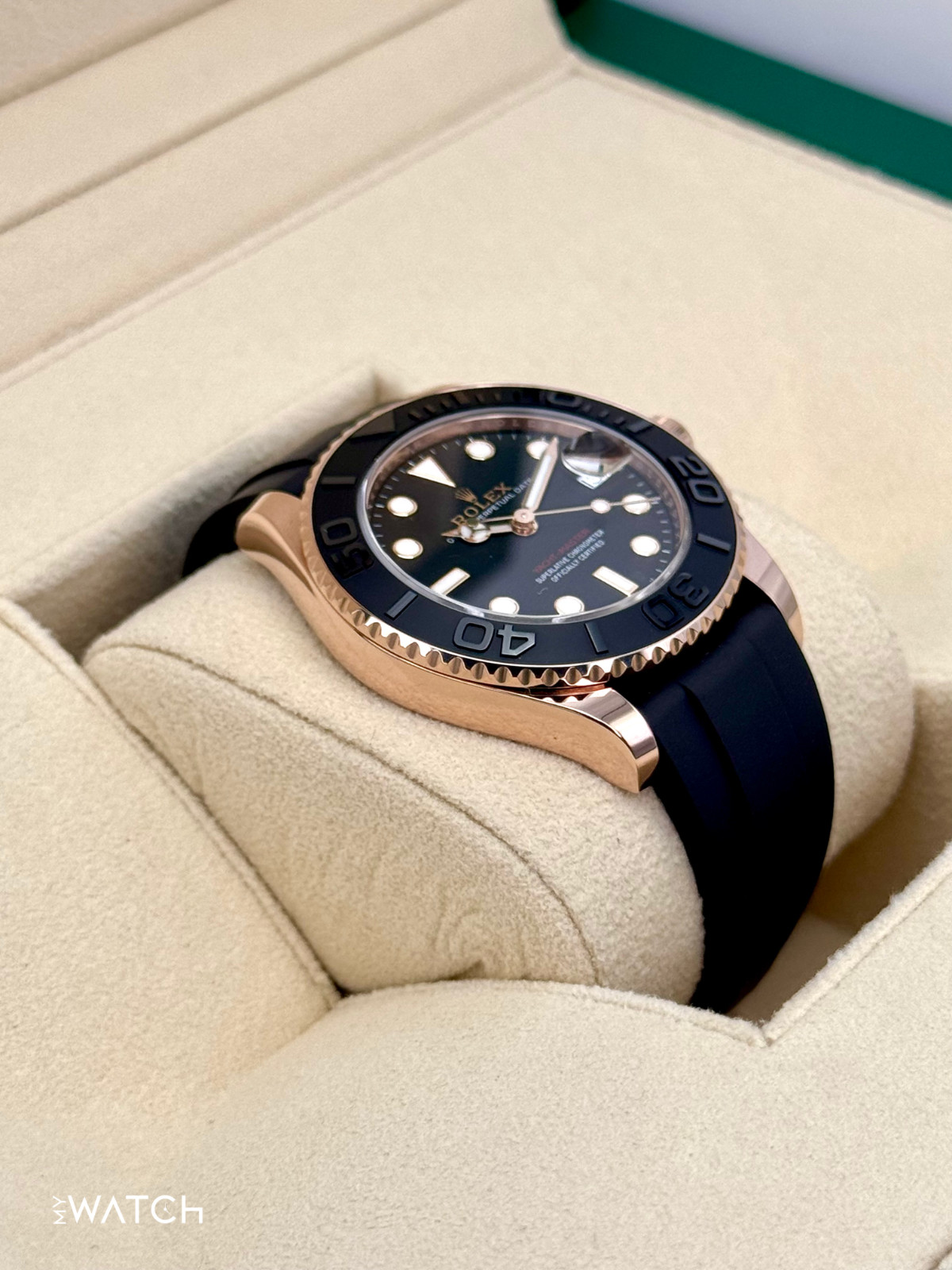 NEW 2025 Rolex Yacht-Master 37mm 268655 Rose Gold Black Dial