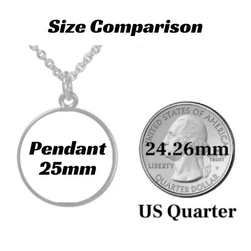 Hummingbird Time Gem Round Pendant Necklace