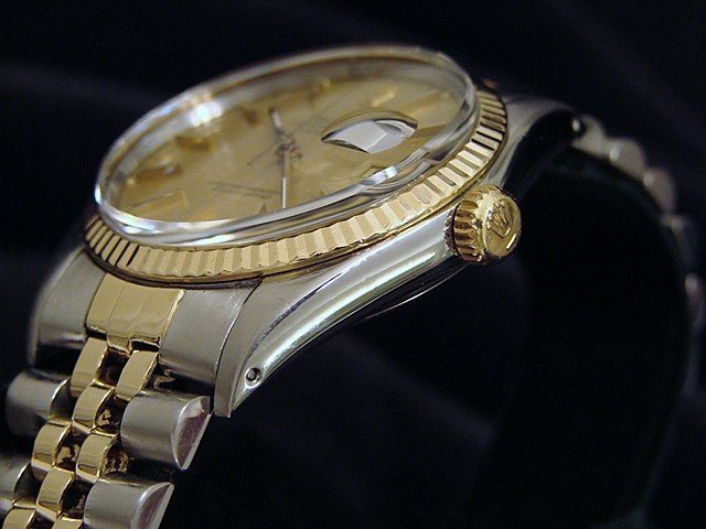 Rolex 2Tone 18K Gold/Stainless Steel Datejust Jubilee w/Anniversary Dial 16013