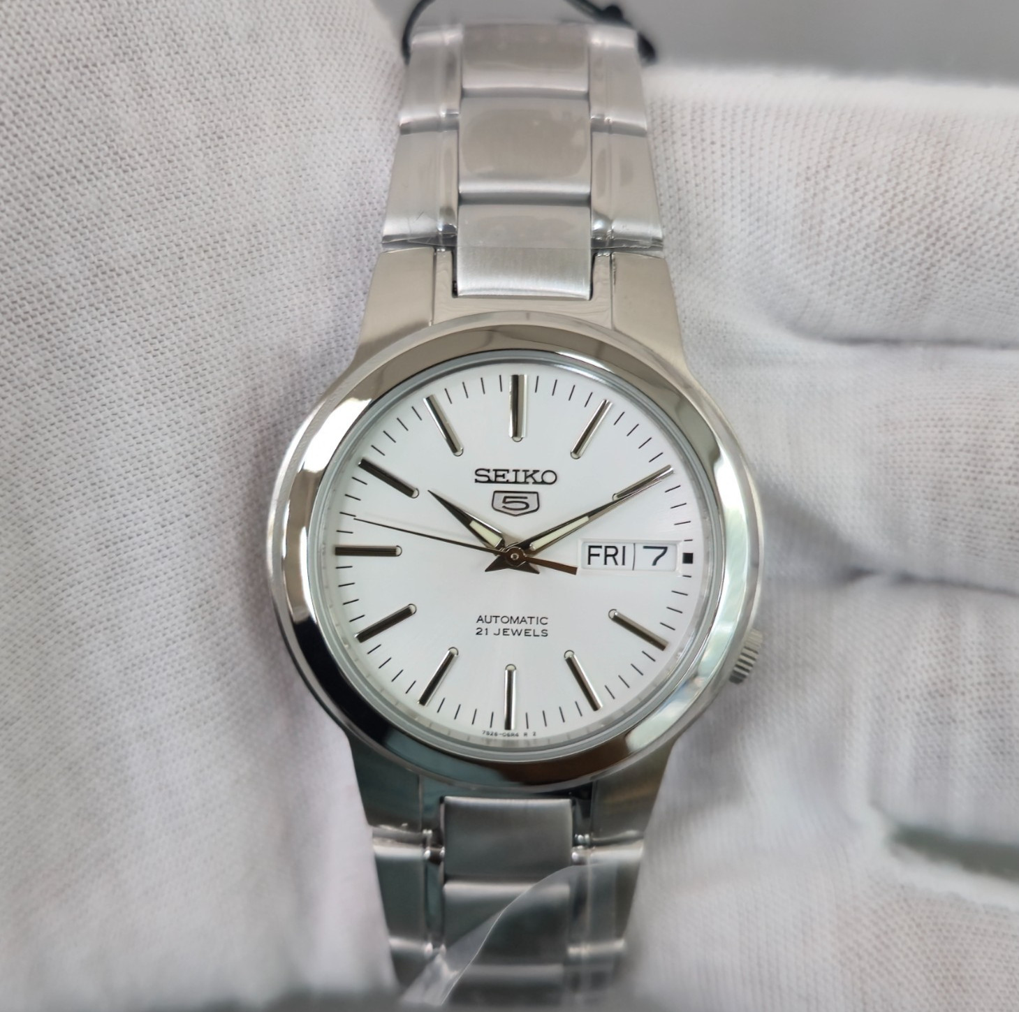 Seiko 5 Automatic SNKA01K1 “White Knight” 37 mm New Full Set Men’s Watch