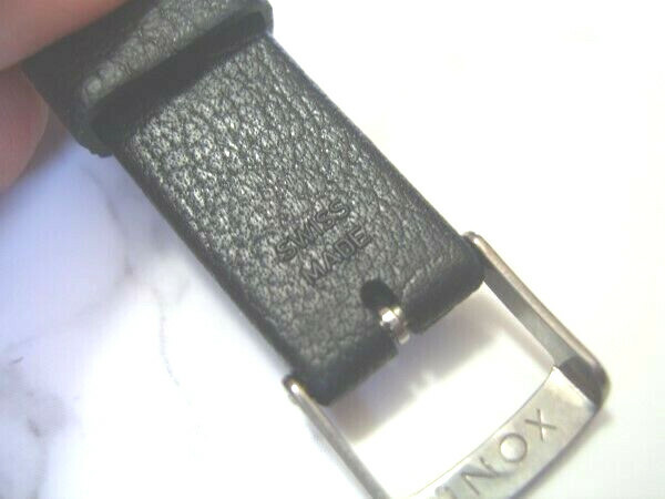 AUTHENTIC TROPIC 16MM NOS 60’S SWISS BLACK DIVE BAND STRAP STRAIGHT END *6689