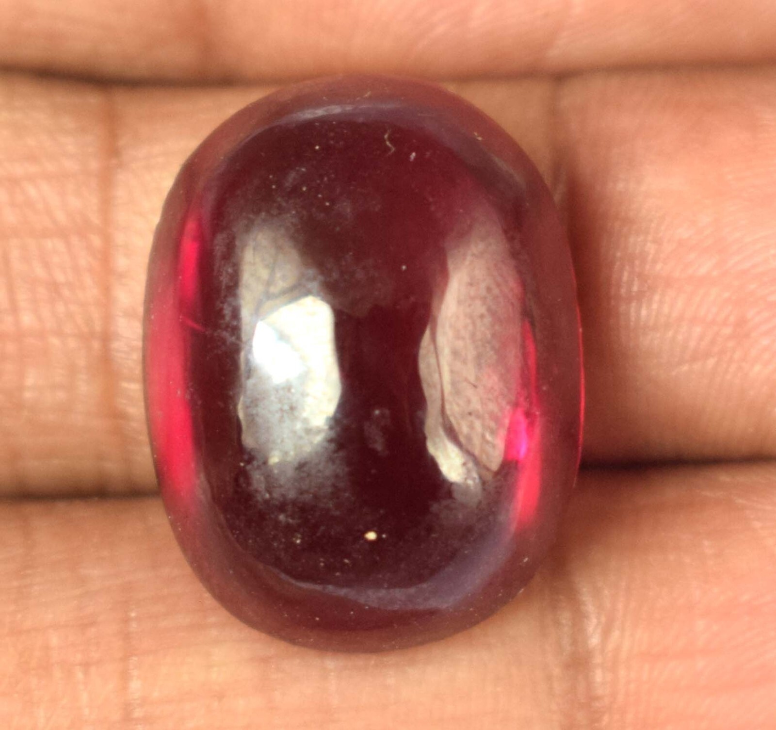 Natural 22.65 Ct Oval Cabochon Burma Red Ruby Gemstone Certified C9620 Best Deal