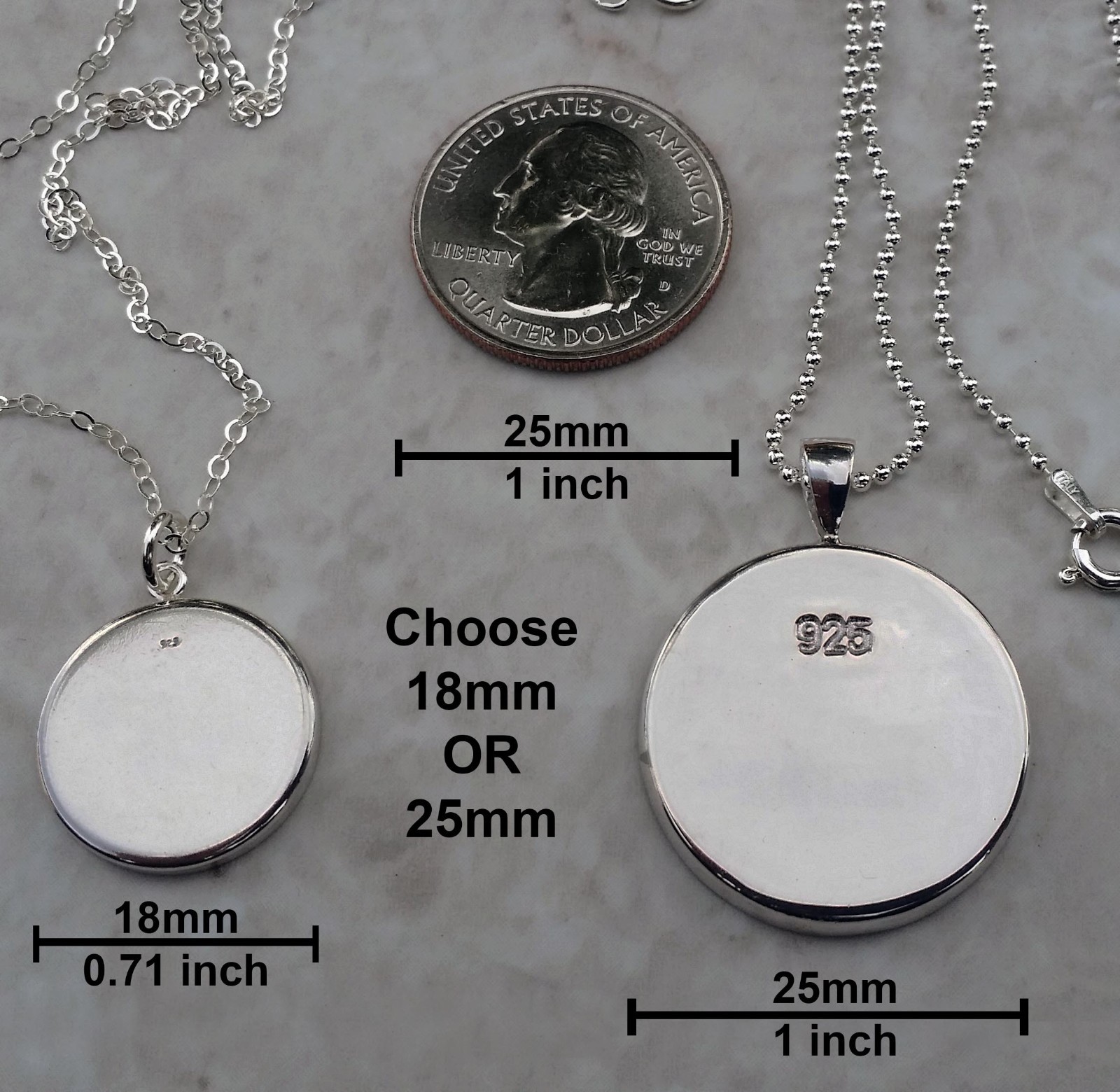 High Blood Pressure Medical Alert Sterling Silver 925 Pendant Necklace