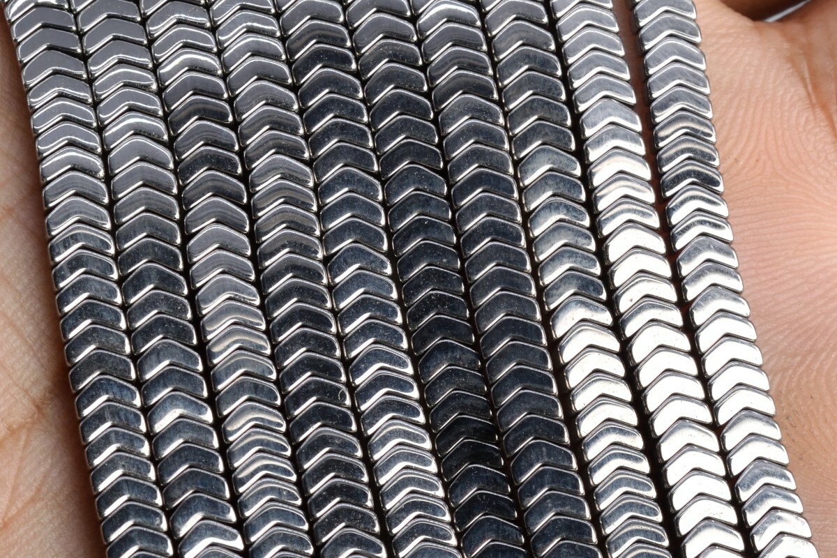4x2MM Silver Tone Hematite Arrow Grade AAA Gemstone Loose Beads 15.5″