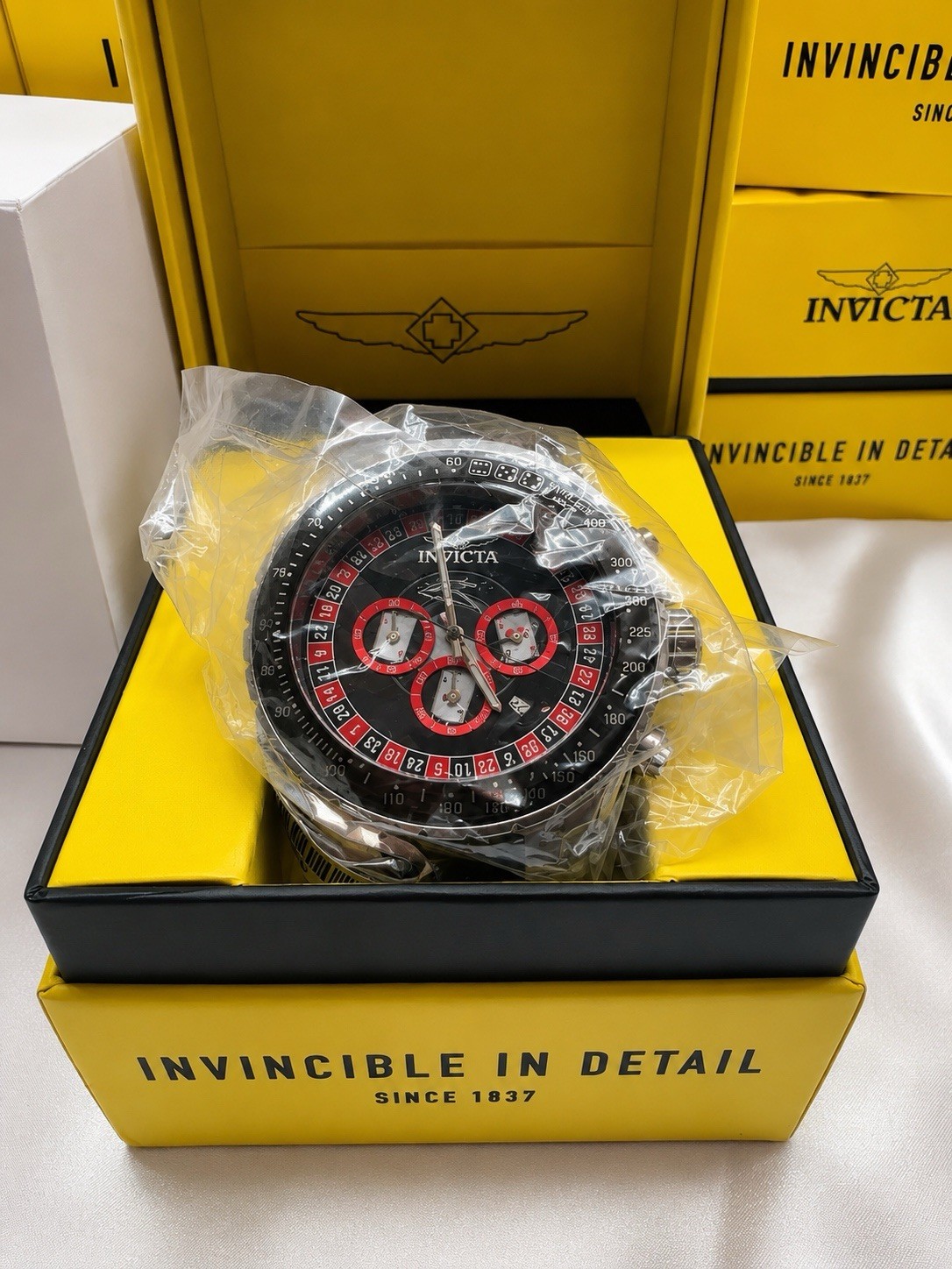 Invicta Aviator Monte Carlo 49850 Men’s 50mm Black Chronograph Quartz Watch NWT