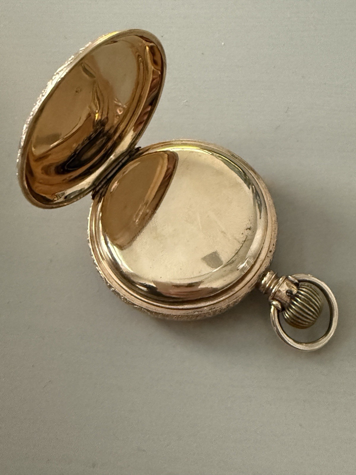 Elgin 6s Full Hunter Ladd Anchor Gold Filled Pocket Watch