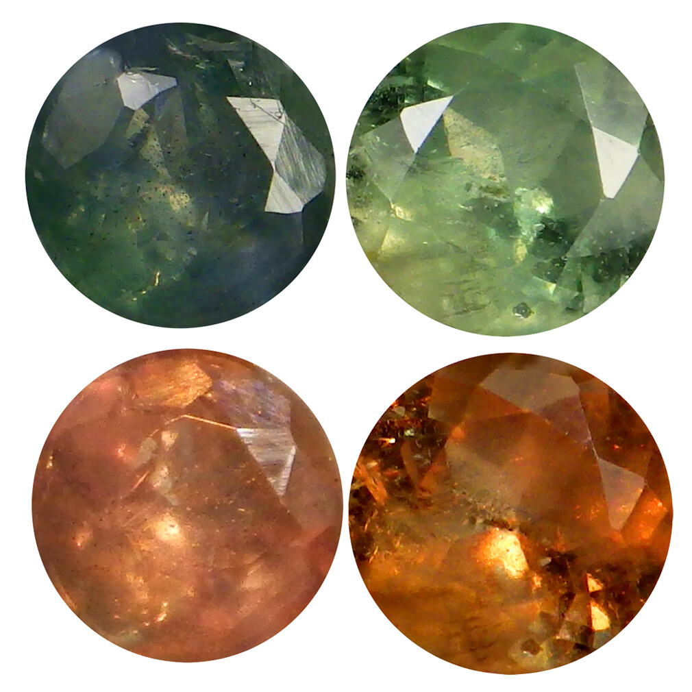 0.36 ct (2pcs) World class MATCHING PAIR Round Shape (4 x 3 mm) Alexandrite