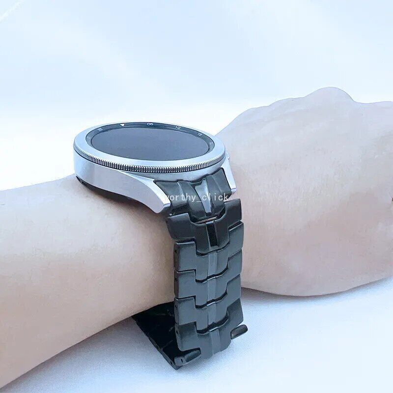 For Galaxy Watch 6 5 4 44/40 Classic 43/47m 5 pro 45mm Titanium Metal Band Strap