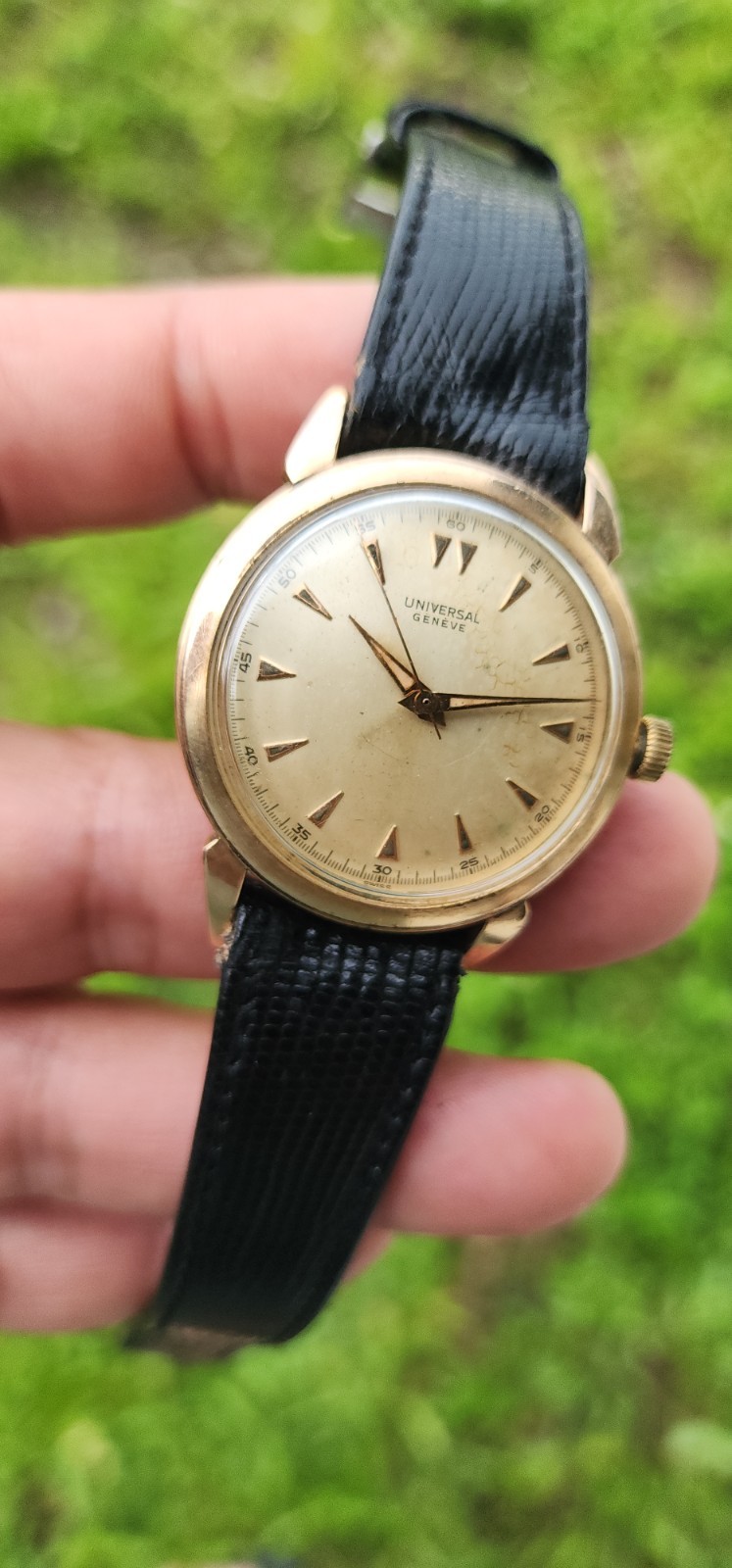 VINTAGE 1950’S UNIVERSAL GENEVE MANUAL CAL 332 Gold Filled MEN’S WATCH