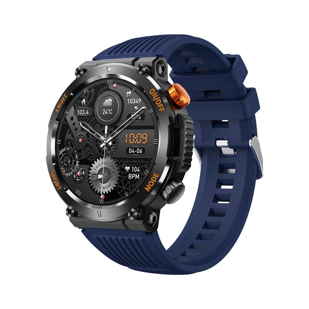 Smart Watch With LED Flashlight Heart Rate Sleep Monitor Fitness Tracker
