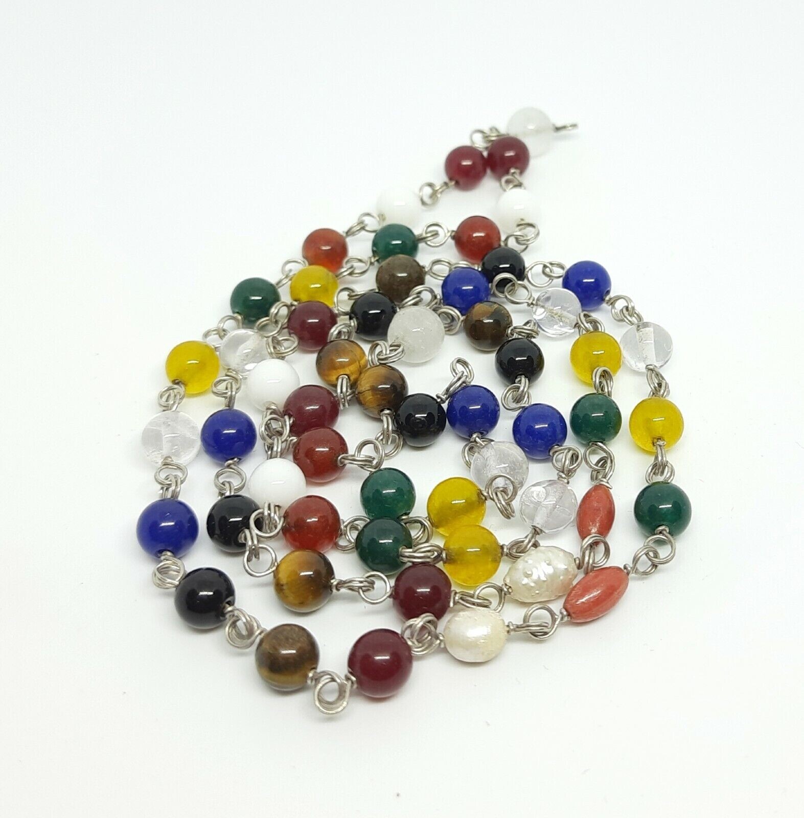 Navratan Mala Navratna Mala 200% Natural Stone Necklace