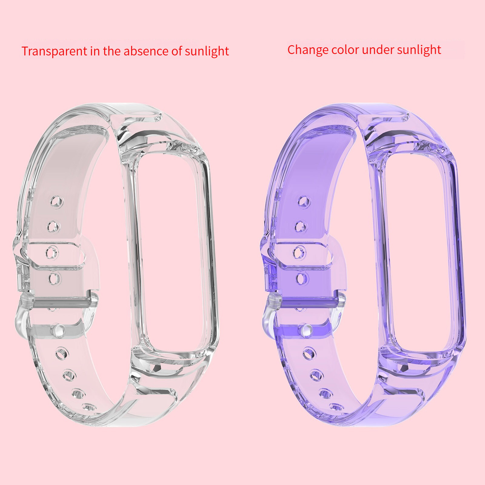 For Samsung Galaxy Fit2 Replacement Watch Strap Light Change Color Wristband