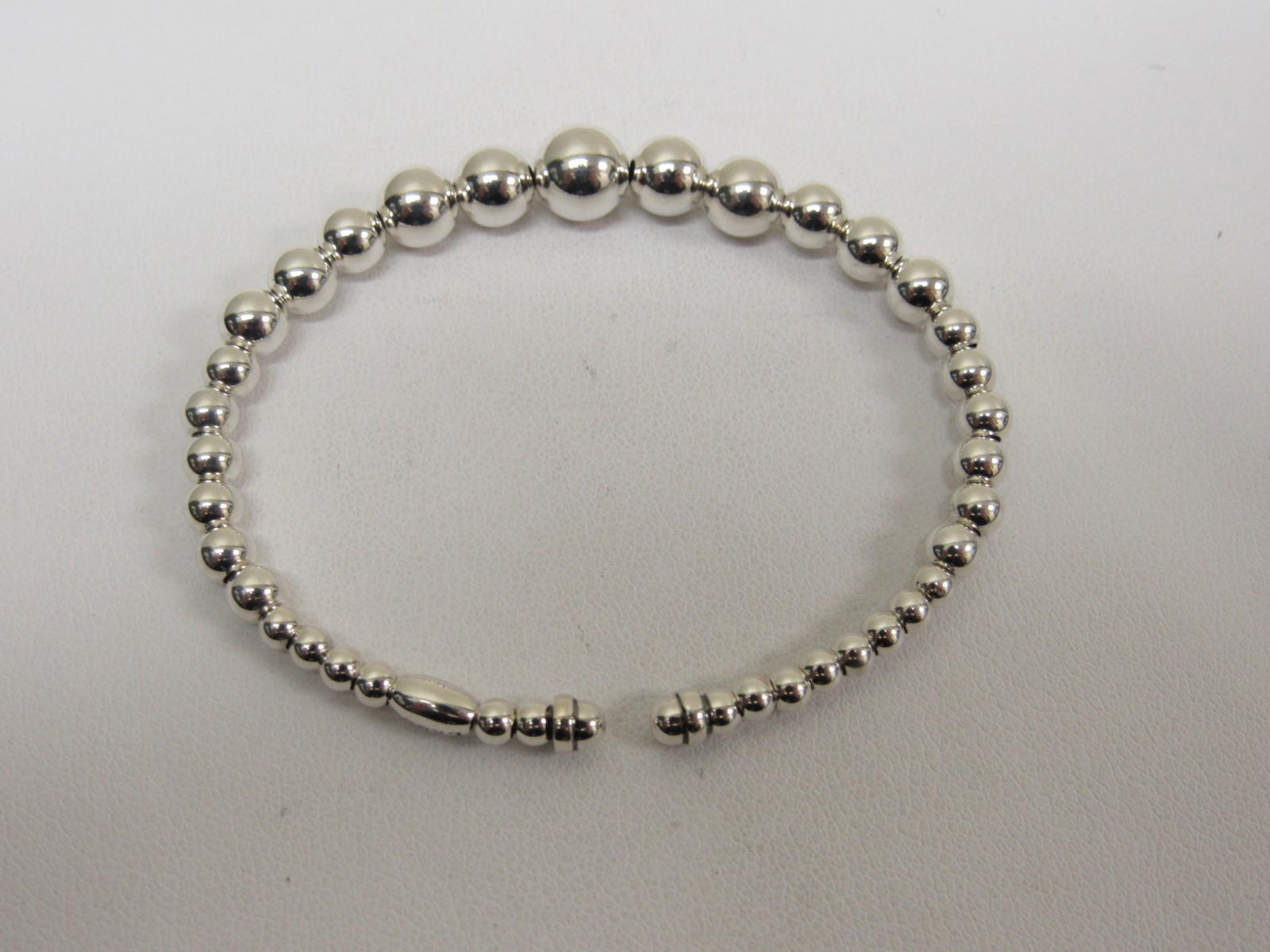 Designer LAGOS Sterling Silver Caviar Bubbly 7mm Cuff Bracelet