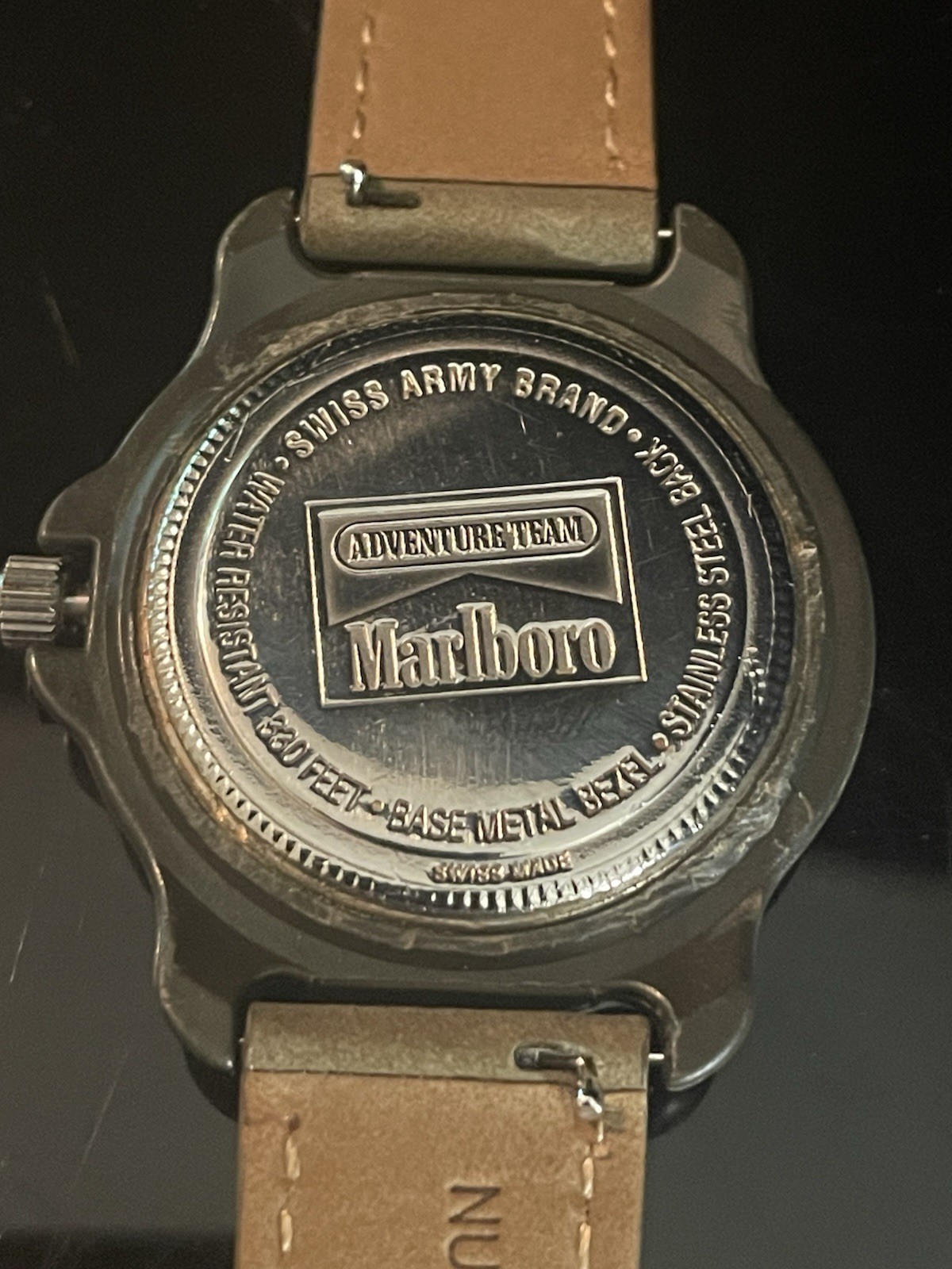Vintage Swiss Army Marlboro Adventure Team Quartz Field Watch Box Papers 36mm
