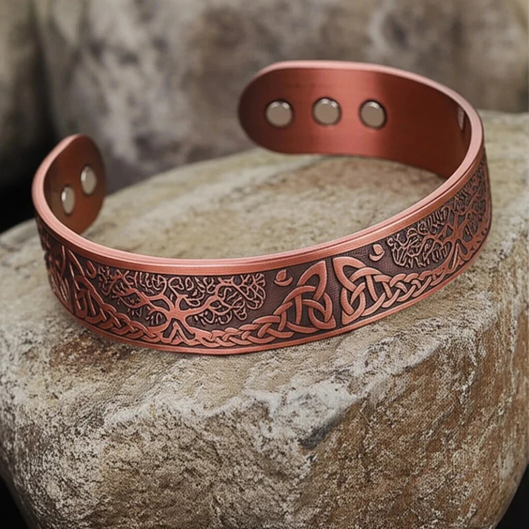7″ Copper Alloy Magnetic Energy Bracelet Magnetic Therapy for Relieve Joint Pain
