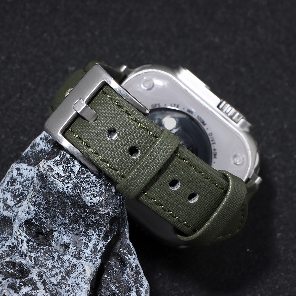 Leather Nylon Watch Band For Apple Watch Loop iWatch Series 4/3/2 38/42/40/44mm