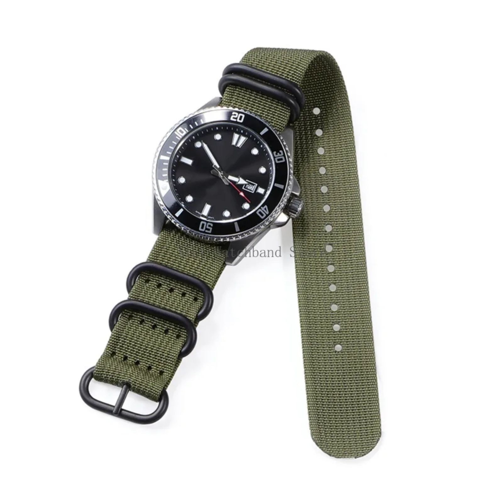 18mm 20mm 22mm 24mm Ballistic Durable Military Nylon Wrist Watch Band Strap New