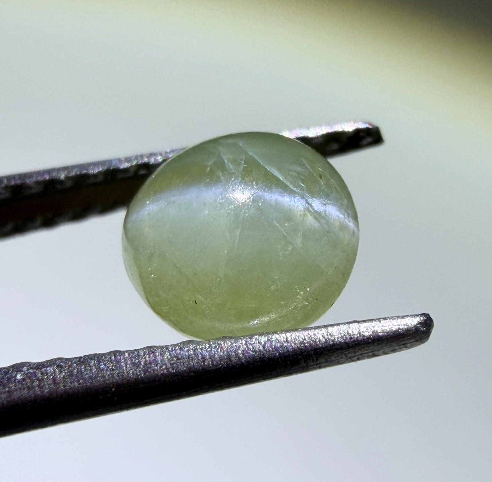 Natural Untreated Chrysoberyl Cat’s Eye Cabochon Making Gemstone Jewelry 1.15 c
