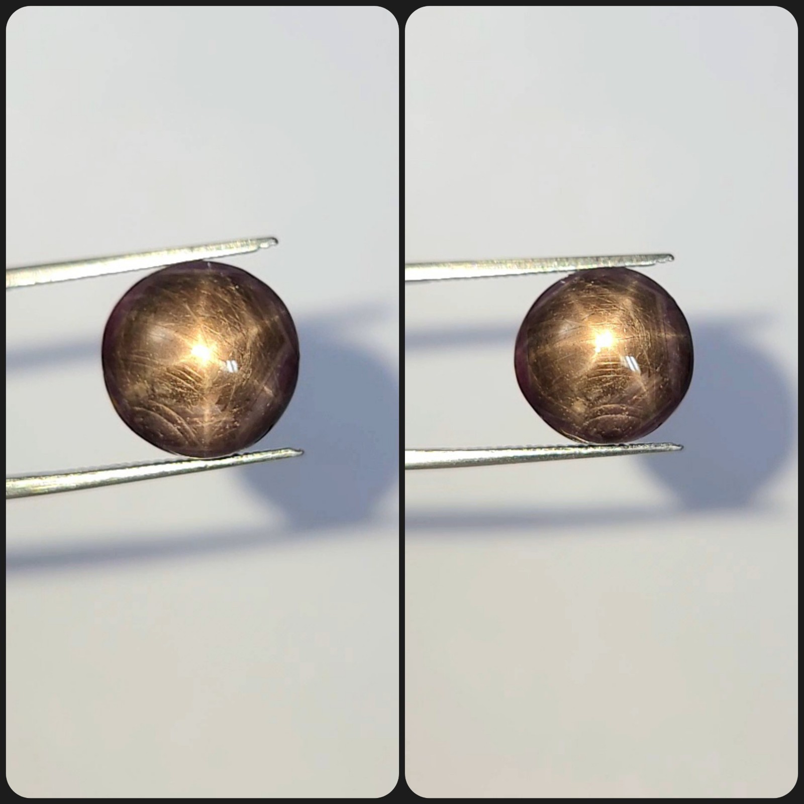 Natural 10.05 ct Star Sapphire Black Oval Cabochon untreated loose gemstone