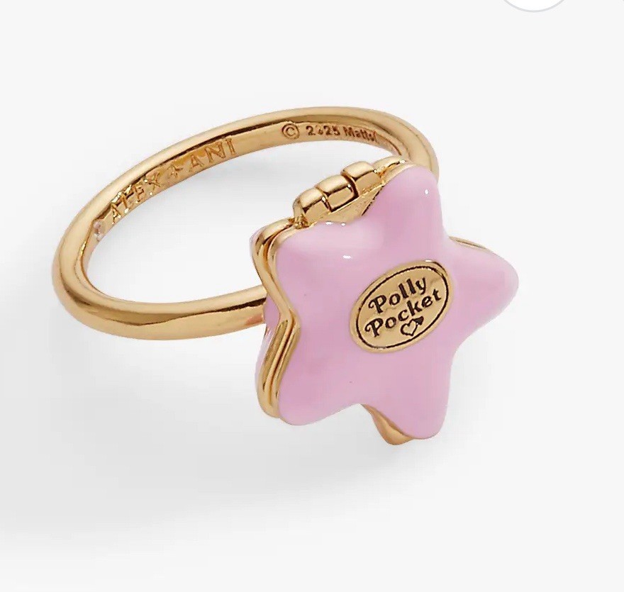 Alex + Ani X Polly Pocket House Locket Ring NEW Final Sale