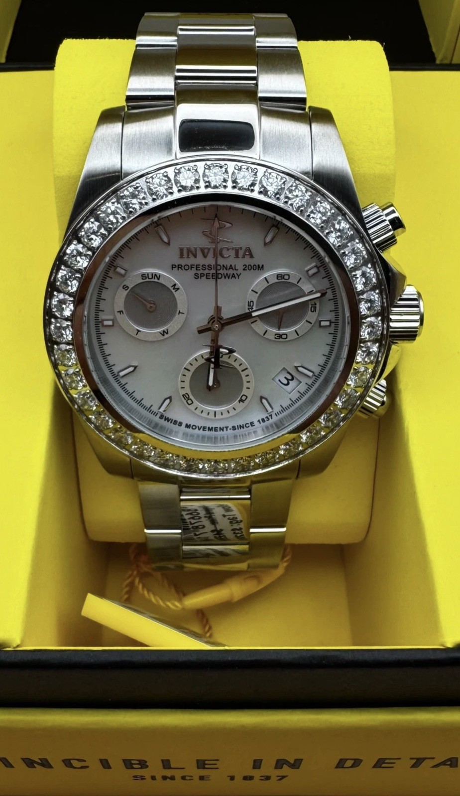 🔥Invicta Elite Speedway 4.0 CT Certified LG Diamonds Swiss Movement 51099