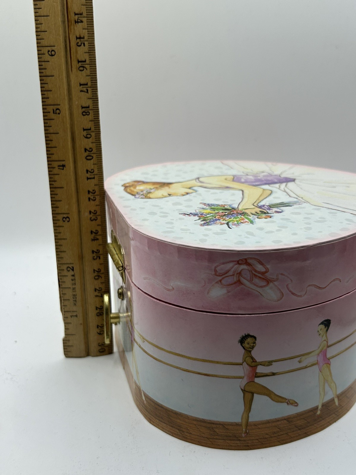 Ballerina Heart Musical Jewelry Box Enchantmints Ballet Spinning Dancer Mirror